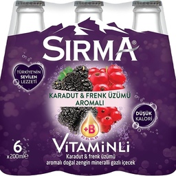 نوشیدنی 6 تایی ویتامینه با طعم شاه توت سیرما Sirma