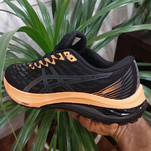 کفش و کتونی  رانینگ و پیاده روی  اسیکس جی تی 2000 ( Asics GT-2000 ) ویتنام رنگ مشکی نارنجی 