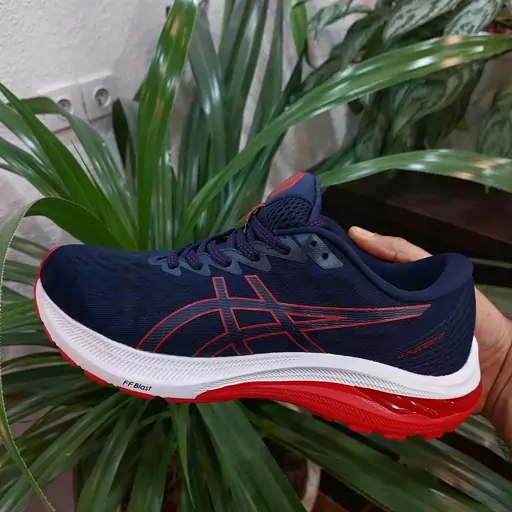 کفش و کتونی  رانینگ و پیاده روی  اسیکس جی تی 2000 ( Asics GT-2000 ) ویتنام رنگ سورمه ای قرمز 