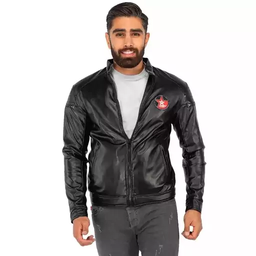 کاپشن چرم مردانه Alvin کد 39384
آستین	بلند
جنس	چرم مصنوعی
رنگ	مشکی
سایز	XXL XL L XXXL
سایز مدل	دو ایکس لارج