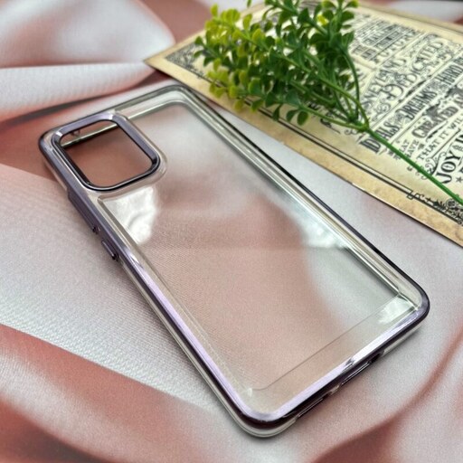 قاب گوشی Galaxy A53 5G سامسونگ FASHION CASE اورجینال شفاف کرومی بنفش کد 51724