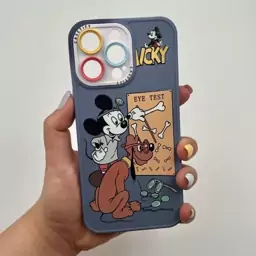 قاب گوشی iPhone 14 Pro Max آیفون ژله ای محافظ لنز دار طرح MICKY MOUSE کد 64355