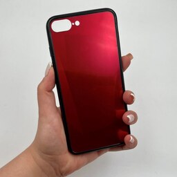 قاب گوشی iPhone 7 Plus - iPhone 8 Plus آیفون طرح آینه ای سه بعدی قرمز  کد 93762