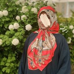 روسری ابریشم توییل ایرانی طرح جواهر قواره 110