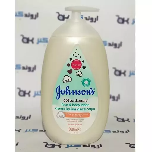 لوسیون صورت و بدن کودک جانسون johnsons مدل cottontouch

