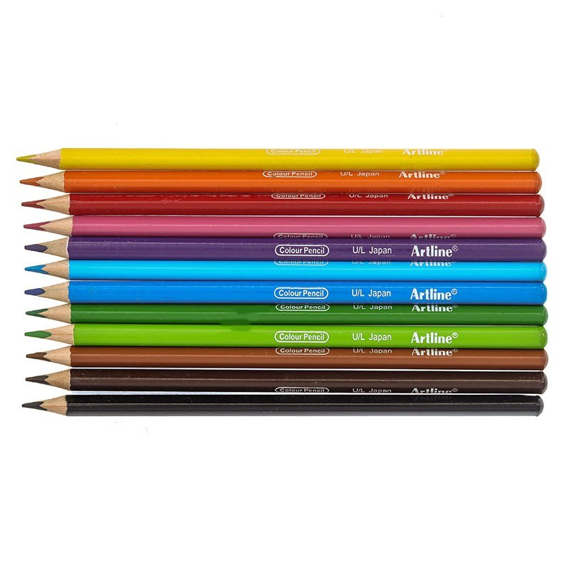 مداد رنگی 12 رنگ جعبه مقوایی Artline