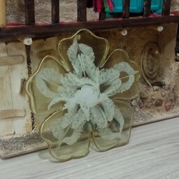 زیر لیوانی رزینی طرح گل سه بعدی اندازه سیزده سانت