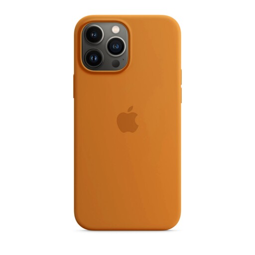 قاب سیلیکونی آیفون 11 پرو مکس نارنجی زیر بسته iPhone 11 promax silicone case orange