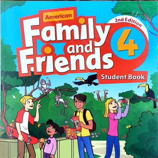 کتاب زبان کودکان آمریکن فمیلی اند فرندز چهار ویرایش دوم American Family and Friends 4
