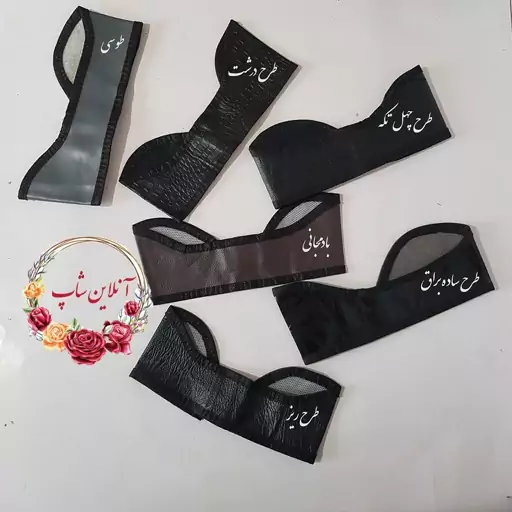 هدبند چرمی تنوع طرح و رنگ مشکی و رنگی زنانه مردانه طرح کشی