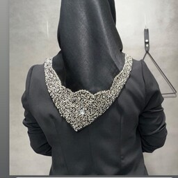 روسری مجلسی مدل تاج  بسیار شیک  و مجلسی  مناسب برای خانم های خاص و شیک پوش 