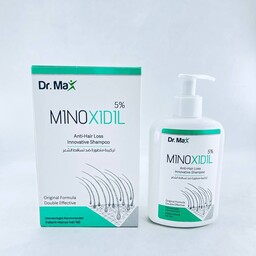 شامپو سر تقویت کننده رشد مو ماینوکسیدیل پنج درصد دکتر مکس 