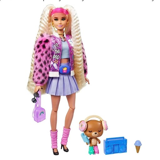 باربی اکسترا  8 barbie extra با موهای ویو ، ارسال فوری 