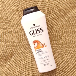 شامپو مو Total Repair گلیس GLISS سفید ضد موخوره و زبری و خشکی مو حاوی کراتین هیدرولیز شده