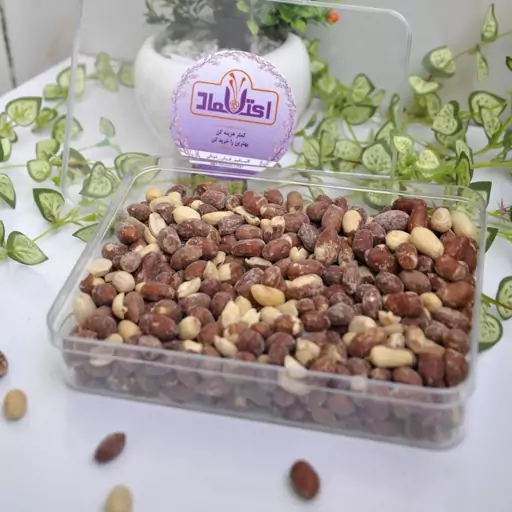 بادام زمینی دوآتیشه 100 گرمی اعتماد تازه پخت(بادام خاکی)