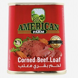کنسرو گوشت برند آمریکن فارم، 340 گرم، محصول ترکیه