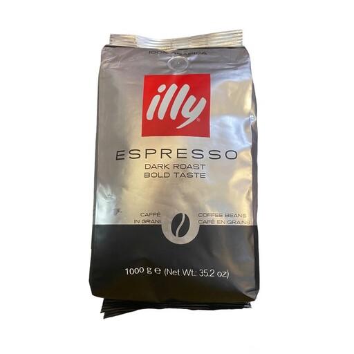 دانه قهوه اسپرسو برند ایلی، 1 کیلوگرمی، محصول ایتالیا، Essperso Dark Roast illy