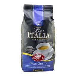 پودر قهوه گرن گوستو برند ساکوئلا ایتالیا آبی و قرمز، 1 کیلوگرم، محصول ایتالیا