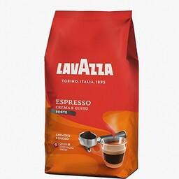 دانه قهوه یک کیلویی برند لاوازا، مدل فورته کرما گوستو، محصول ایتالیا، Lavazza crema E Gusto Forte