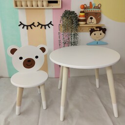 ست میز و صندلی کودک مدل خرس