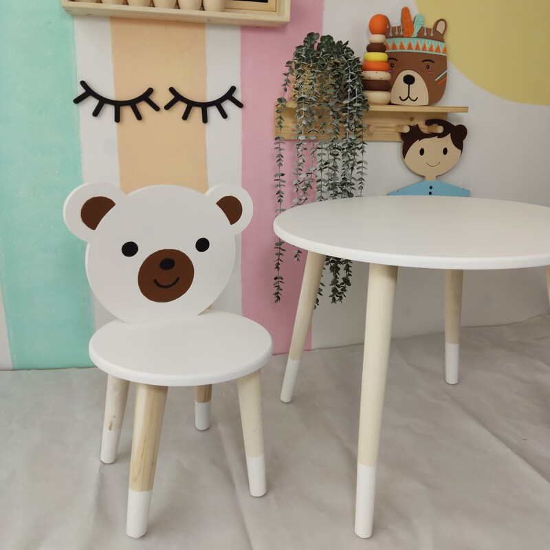 ست میز و صندلی کودک مدل خرس