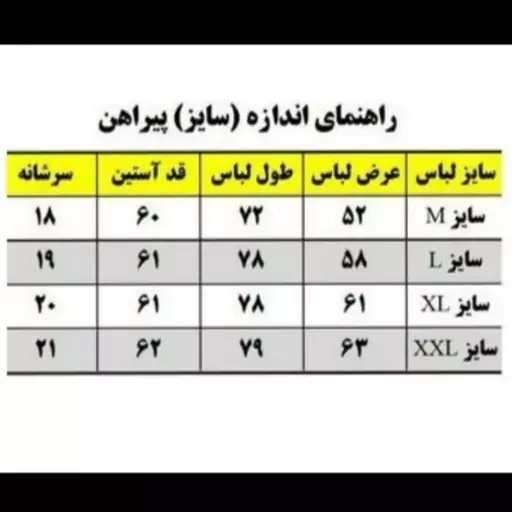 پیراهن مردانه سایز لارج جنس تترون