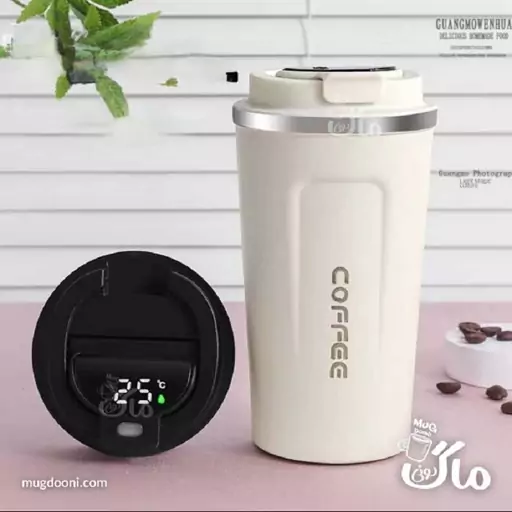 تراول ماگ هوشمند استیل آسان نوش کافی کو Coffee  سایز 510 میلی لیتر دارای رنگبندی