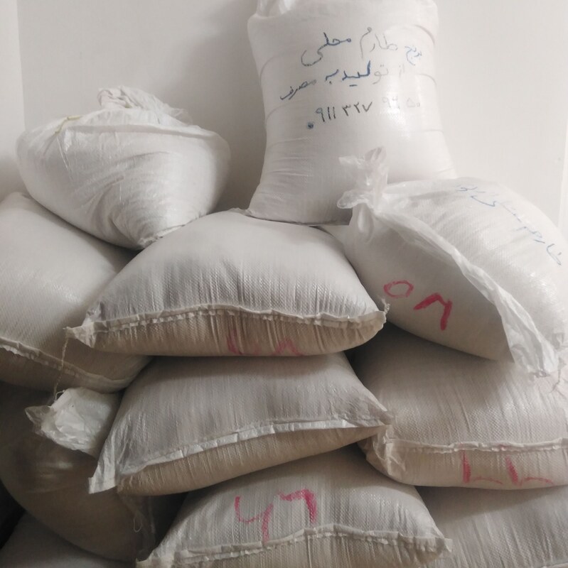 برنج طارم محلی اصیل  فریدونکنار امساله الک شده  بسته 30 کیلویی ارسال رایگان 