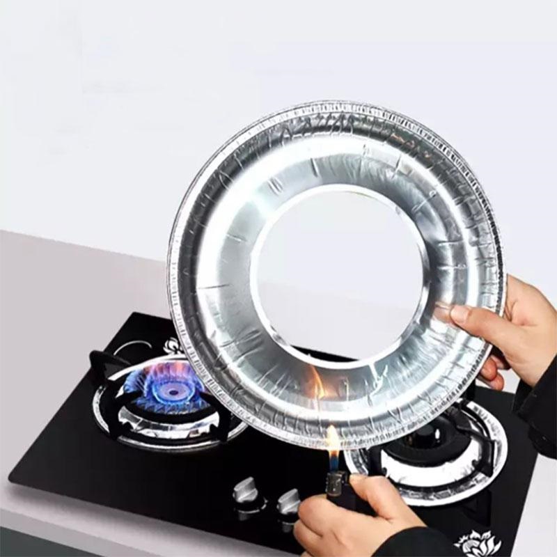 فویل قالبی اجاق گاز گرد 10 عددی (پست پیشتاز پس کرایه)