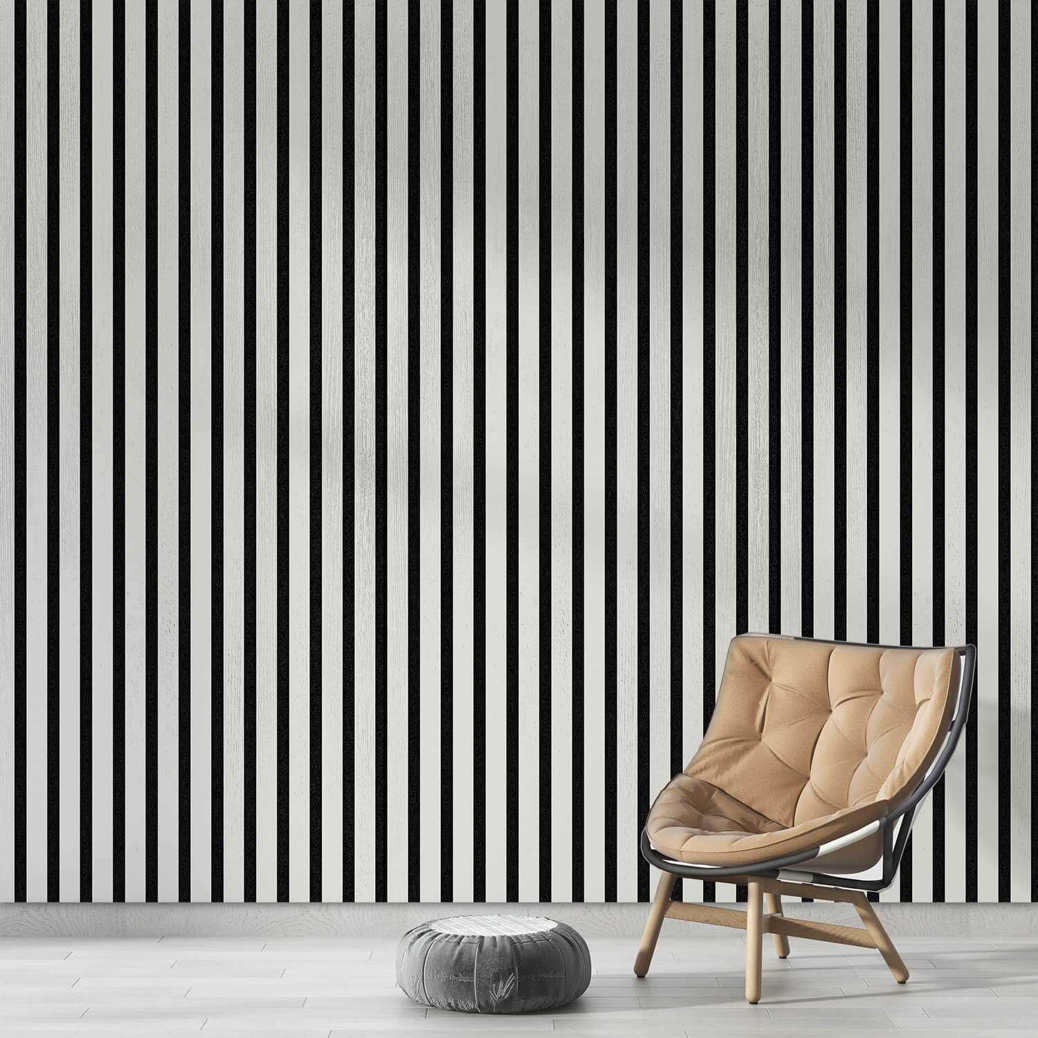 پنل چوبی Z.Wall با روکش چوب اَش