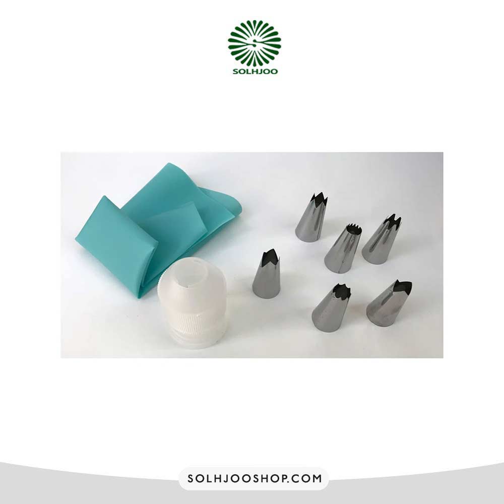 قیف خامه زن کوکینگ مستر مدل 002 مجموعه 8 عددی