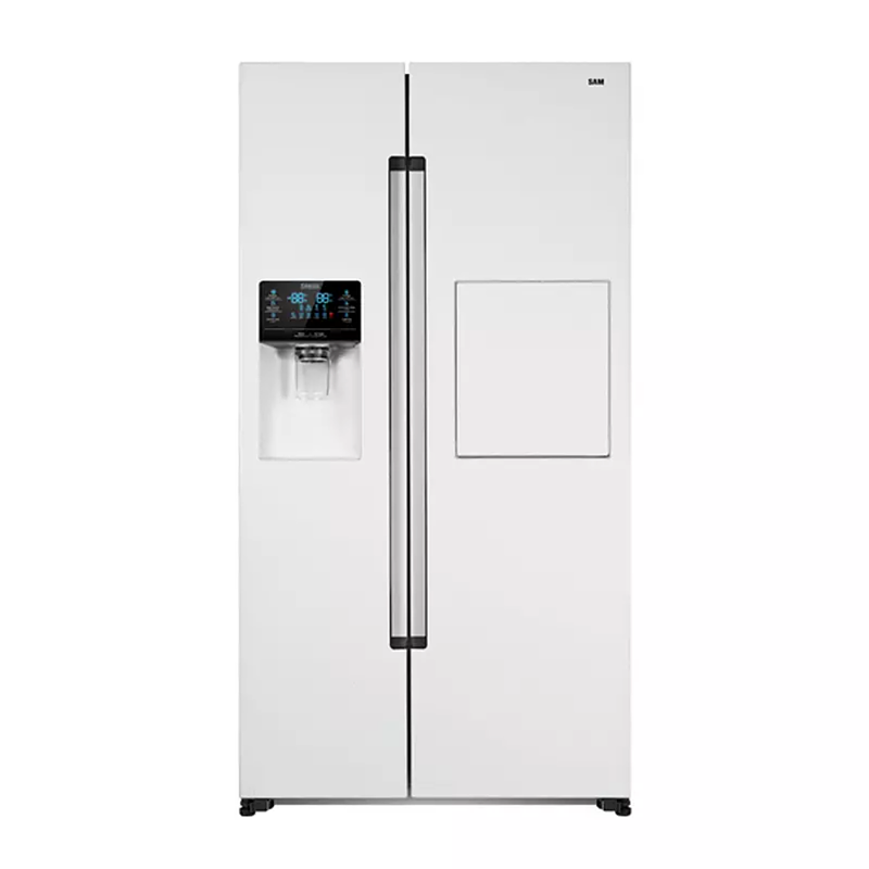 یخچال و فریزر ساید بای ساید 32 فوت سام مدل ROSSO 3/W (پس کرایه)