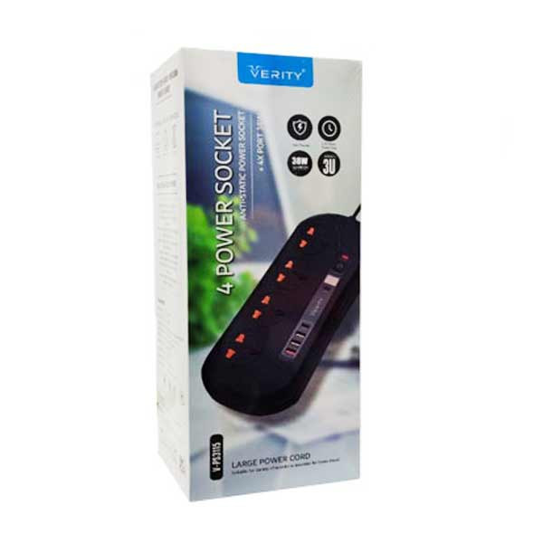 چند راهی برق و هاب شارژر تایمر دار VERITY مدل V-PS3115
