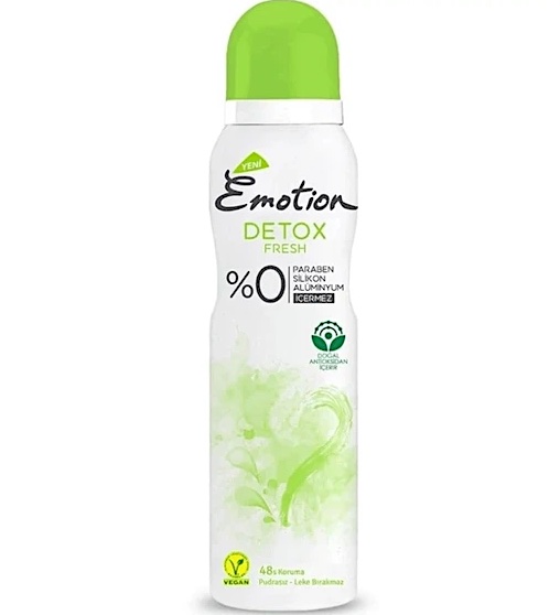 اسپری ایموشن زنانه ضد تعریق دئودورانت مدل Detox Fresh حجم 150 میل