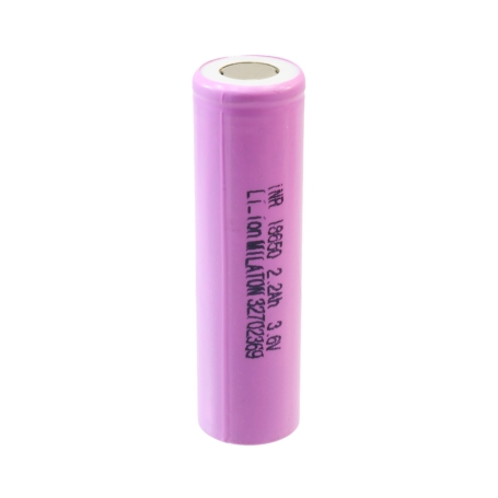 مجموعه 2 عددی باتری لیتیوم یون 3.6v سایز 18650 2200mAh سرتخت INR صبا