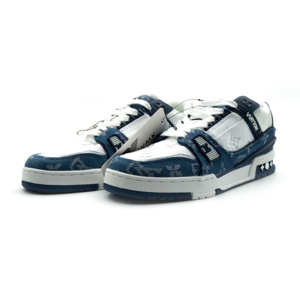 کتونی مردانه لویی ویتون | Louis Vuitton Sneakers سفید آبی