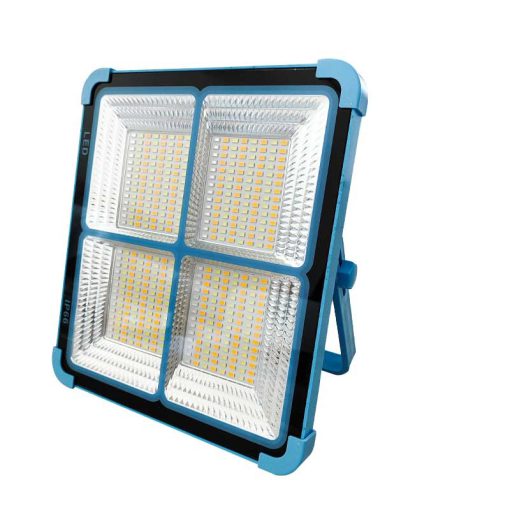 پنل خورشیدی باپروژکتور شارژی خورشیدی 100 وات مدل UXI BL-911