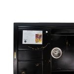 سینک ظرفشویی گرانیتی سولار مدل s32 مشکی طلایی