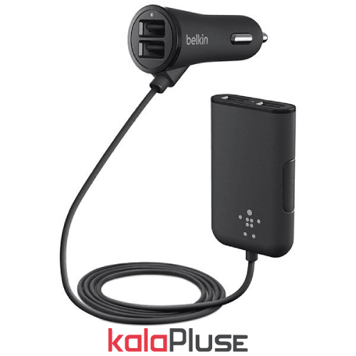 شارژر فندکی چهار پورت USB برند بلکین
