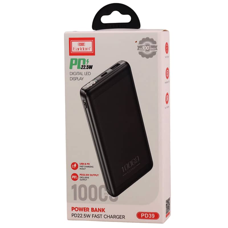 پاوربانک EARLDOM 10000MAH ET-PB39