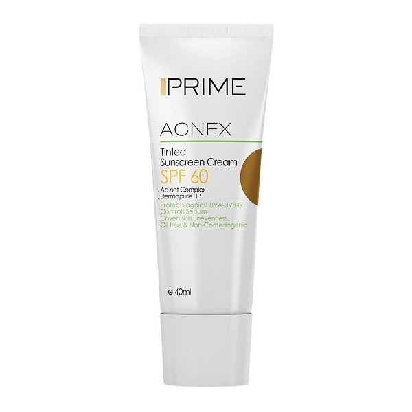 ضد آفتاب رنگی Prime پوست چرب فاقد چربی spf60