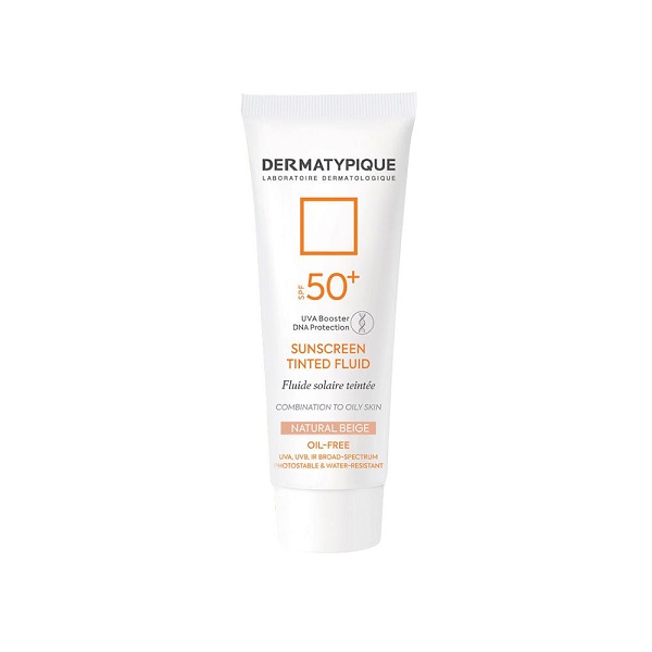ضدآفتاب بژ طبیعی Dermatypique درماتپیک مدل SPF50 پوست چرب و مختلط
