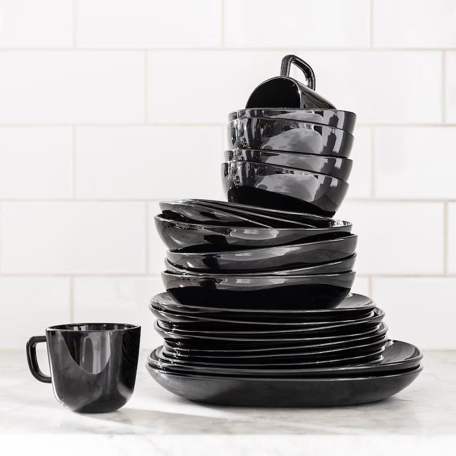 بشقاب خورشت خوری آرکوپال مشکی سایز 20 ایکیا IKEA-BACKIG (تکی)