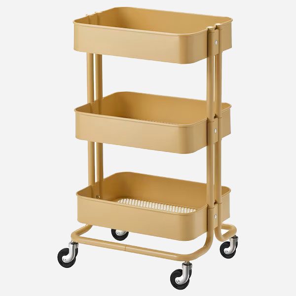ترولی 3 طبقه طلایی ایکیا IKEA-RASKOG