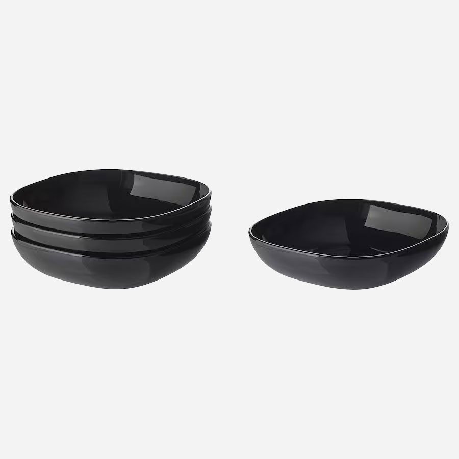 بشقاب خورشت خوری آرکوپال مشکی سایز 20 ایکیا IKEA-BACKIG (تکی)