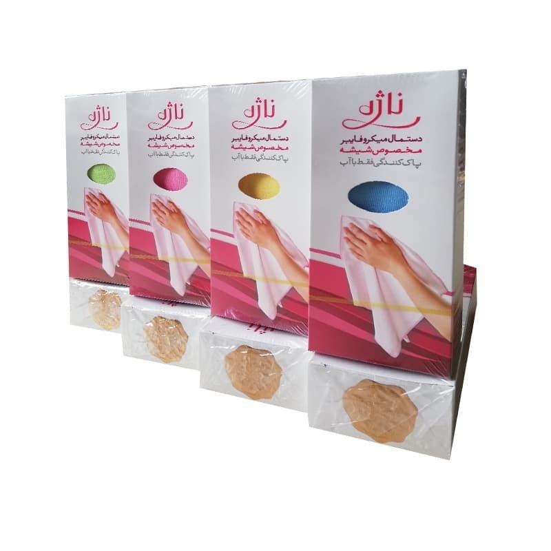 دستمال شیشه میکروفایبر ناژه (پست پیشتاز پس کرایه)