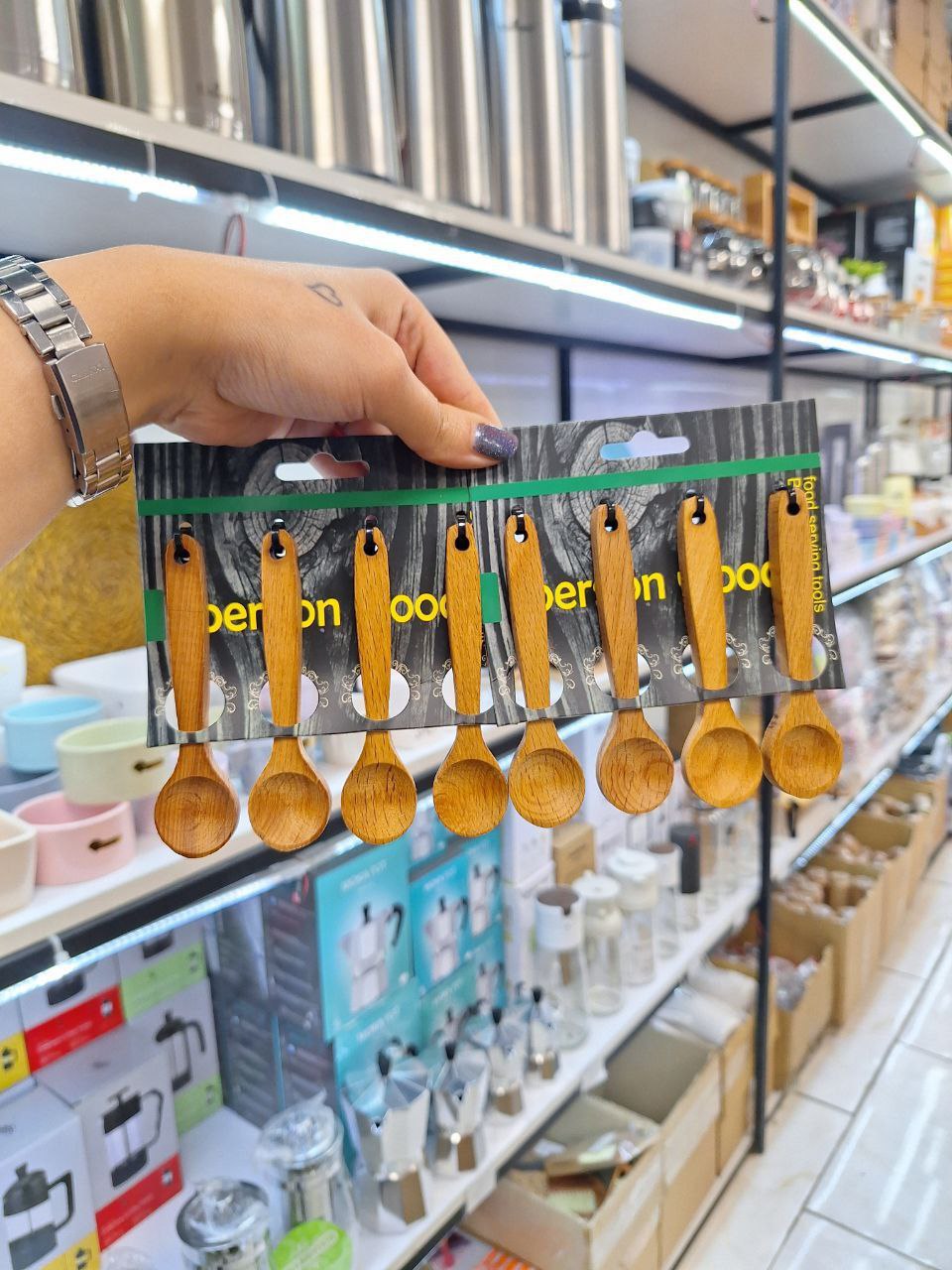 قاشق ادویه کوتاه گرد گود کدp11 (پست پیشتاز پس کرایه)