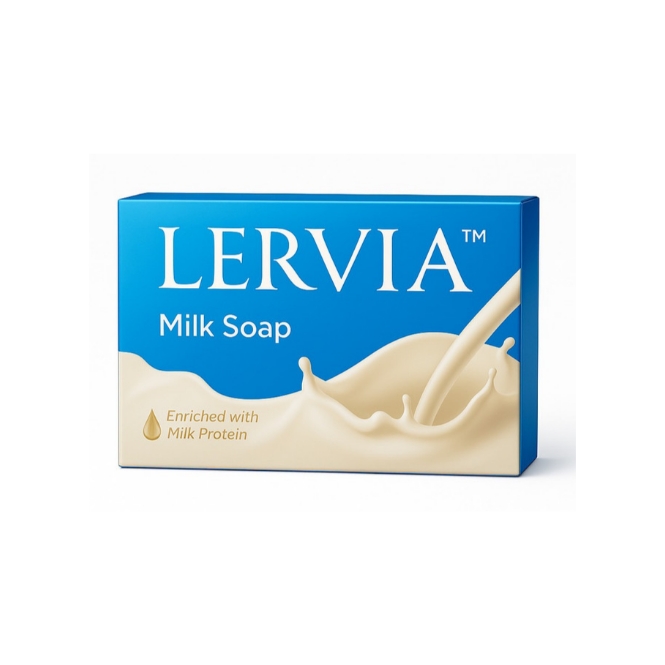 صابون شیر لرویا LERVIA (90 گرمی) (پست پیشتاز پس کرایه)