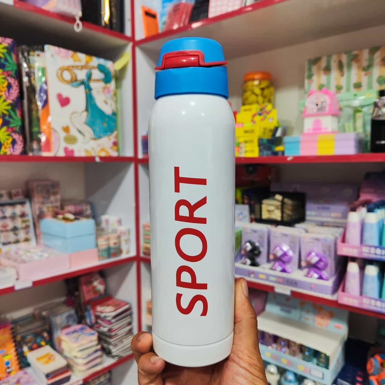 قمقمه استیل نی دار Sport