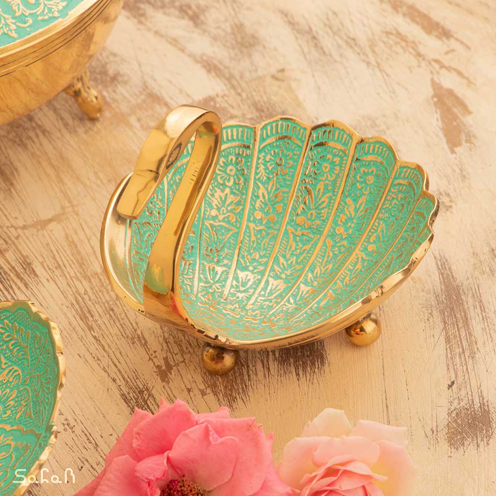ست پذیرایی برنجی میناکاری کد 450
